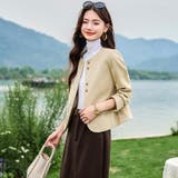 ノーカラージャケット 単品 全3色 | JS FASHION | 詳細画像12