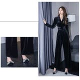パンツドレス カシュクール ベロア | JS FASHION | 詳細画像9 