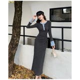 バイカラー リブニット ロングワンピース | JS FASHION | 詳細画像9 