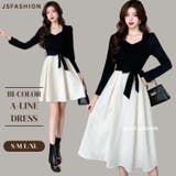 Aラインワンピ 選べる2丈 リボン付き | JS FASHION | 詳細画像1