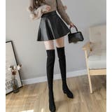 ミニスカート PUスカート フレアスカート | JS FASHION | 詳細画像4