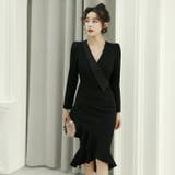 パーティードレス アシンメトリー フリルワンピース | JS FASHION | 詳細画像2 