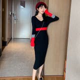 ニットワンピース 2色 配色 | JS FASHION | 詳細画像8