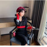 ニットワンピース 2色 配色 | JS FASHION | 詳細画像9