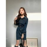 デニムワンピース ベルト付き 襟付き | JS FASHION | 詳細画像9