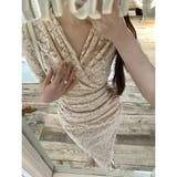 レースワンピース カシュクール Vネック | JS FASHION | 詳細画像5 