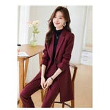 2点セット【スーツジャケット+パンツ】セットアップ パンツスーツ 全3色 | JS FASHION | 詳細画像5 
