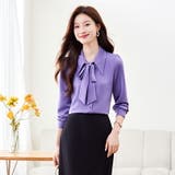 ブラウス 全2色 フロントリボン | JS FASHION | 詳細画像3 