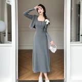2点セットセットアップ 全2色 ショート丈カーディガン | JS FASHION | 詳細画像1