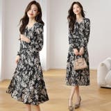 花柄 シフォン ワンピース | JS FASHION | 詳細画像2