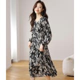 花柄 シフォン ワンピース | JS FASHION | 詳細画像5