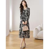 花柄 シフォン ワンピース | JS FASHION | 詳細画像6