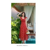 小花柄 ロング ワンピース | JS FASHION | 詳細画像4