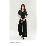 パンツドレス ストライプ切り替え オールインワン | JS FASHION | 詳細画像5