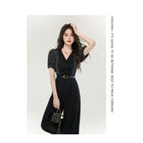 パンツドレス ストライプ切り替え オールインワン | JS FASHION | 詳細画像6