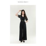 パンツドレス ストライプ切り替え オールインワン | JS FASHION | 詳細画像10