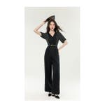 パンツドレス ストライプ切り替え オールインワン | JS FASHION | 詳細画像13