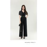 パンツドレス ストライプ切り替え オールインワン | JS FASHION | 詳細画像14