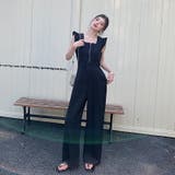 ブラック オールインワン パンツドレス | JS FASHION | 詳細画像3