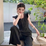 ブラック オールインワン パンツドレス | JS FASHION | 詳細画像4
