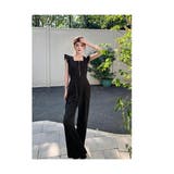 ブラック オールインワン パンツドレス | JS FASHION | 詳細画像9