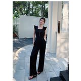 ブラック オールインワン パンツドレス | JS FASHION | 詳細画像12