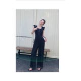 ブラック オールインワン パンツドレス | JS FASHION | 詳細画像14