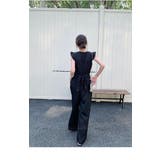 ブラック オールインワン パンツドレス | JS FASHION | 詳細画像19