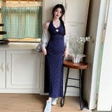 ホルダーネック ロングワンピース フラワープリント | JS FASHION | 詳細画像3 
