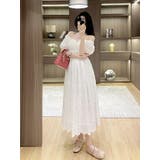ホワイトワンピース 2WAY オフショルダーカットワークレース | JS FASHION | 詳細画像2 