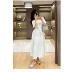 レースワンピース パーティードレス 高級感あふれる透かしレース | JS FASHION | 詳細画像12 