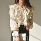 フリルシャツ ブラウス シワ加工 | JS FASHION | 詳細画像1 