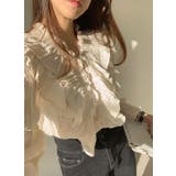 フリルシャツ ブラウス シワ加工 | JS FASHION | 詳細画像6 