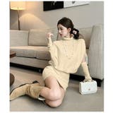 ケープニットワンピース アームウォーマー付き タートルネック | JS FASHION | 詳細画像4 