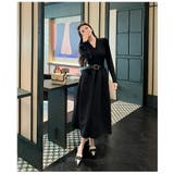 Vネック 切替 ロングニットワンピース | JS FASHION | 詳細画像6 