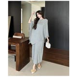 セットアップ ニットポンチョ+キャミワンピース ロング丈 | JS FASHION | 詳細画像15 