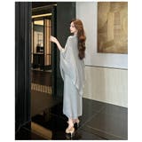 セットアップ ニットポンチョ+キャミワンピース ロング丈 | JS FASHION | 詳細画像11 