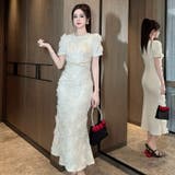 ホワイトミディドレス パーティードレス ドレスワンピース | JS FASHION | 詳細画像10 