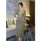 ビジュー施し 厚手ツイードワンピース ニットワンピ | JS FASHION | 詳細画像11 