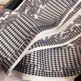 千鳥格 シルク調 ロング | JS FASHION | 詳細画像3