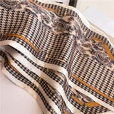 千鳥格 シルク調 ロング | JS FASHION | 詳細画像5