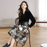 花柄 ベルベット ジャカード | JS FASHION | 詳細画像2 