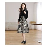 花柄 ベルベット ジャカード | JS FASHION | 詳細画像5 