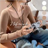 リブニット スクエアネック 長袖 | JS FASHION | 詳細画像3 