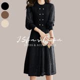 レイヤード風 ミディアム丈 レースワンピース | JS FASHION | 詳細画像3 
