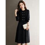 レイヤード風 ミディアム丈 レースワンピース | JS FASHION | 詳細画像8 