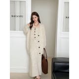 【3点セット】ニットセットアップ チューブトップニット＋カーディガン＋スリット入… | JS FASHION | 詳細画像4 