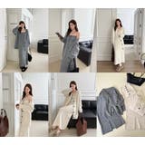 【3点セット】ニットセットアップ チューブトップニット＋カーディガン＋スリット入… | JS FASHION | 詳細画像12 