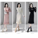 ニットワンピース フリル裾 ロングミディアム丈 | JS FASHION | 詳細画像20 
