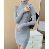 ニットワンピース タートルネック リブ編み | JS FASHION | 詳細画像12 